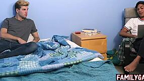 what's up with this gay stepdad and stepson banging the exchange student?