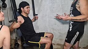 intense gym workout leads to hot sex