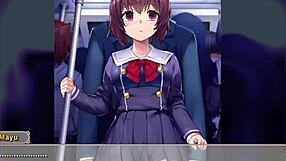 how does the stalker pass the train in this kinky 3d hentai?