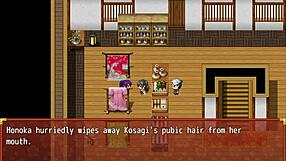 Bound maid honoka gets fingered and masturbated in bondage game