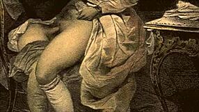 Vintage erotisk bild med klassisk sensuell charm