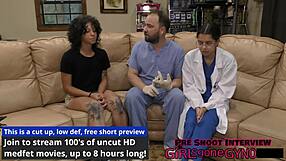 Nicole luva performs naked examination in florida