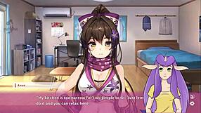 Ninja-themed anime porn with big-boobed Asian heroine