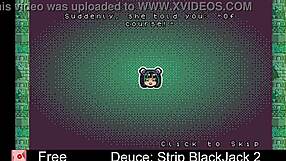 i play deuce strip blackjack 2, ripping clothes in erotic striptease