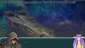 Star Chanel Battles In Space With Brunette Princess