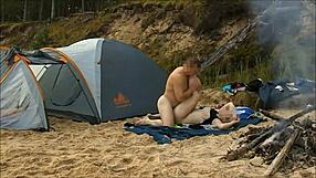 desert island adventure with flashing and voyeur fun