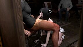 stepdaughter gives first blowjob to daddy