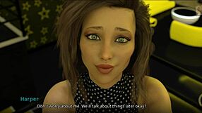 Frankie shows her erotic ass in 3D anime hentai scene with tits