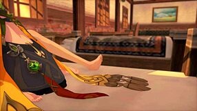 大胆3D卡通动作与原神日落柯莱