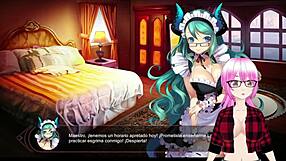 lin the ice dragon girl poses in front of mirror 05