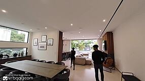 Black Tony Genius Deepthroats White Dick In VR