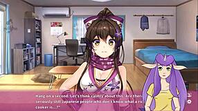 Ninja-themed anime porn with big-boobed Asian heroine