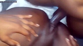 Ebony Stepmom Gets Pounded Hard in Steamy Shower