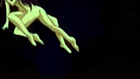 Big titty anime babe enjoys pussy licking session