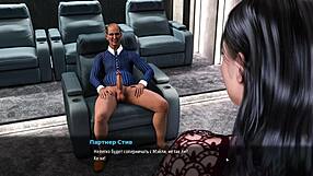 Beautiful boobs and anal sex in a cartoon game