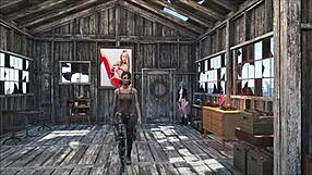 Fallout 4 character relaxing at home