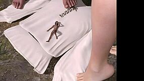 Uberloof's river nymph futa giantess dominates in 3D SHEMALE COMICS