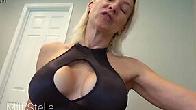 Stepmother's Day gift turns hot for stepson with MILF Stella
