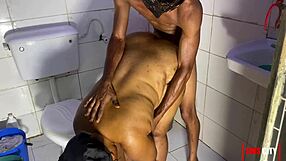 Couple Bends Over For Big Black Cock In Bathroom