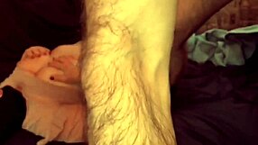 He pumps his cock then fucks my big tits and cums in my mouf