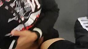 Naughtiness In Gym Bathroom Adrenaline High With Guys - Full Sheer!