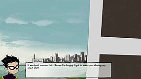 Teen Titans parody with suggestive anime action