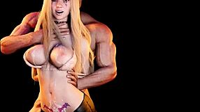 Kongkek Bontot BDSM Ikatan dengan Babe Panas Terikat dalam Teaser Kartun 3D