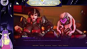 In Studiofows Subverse Part 14, anime characters with big tits engage in detailed hentai scenes involving blowjobs, fucking, and cumshots