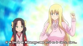 Nobunaga-Sensei No Osanazuma Sucking Big Tits In Hentai Anime