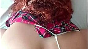 Sexy Redhead with Huge Ass Gets Fucked in Doggy Position!