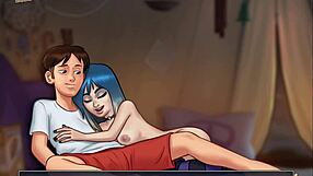 In summertime saga 89, the small-titted character engages in erotic ass play