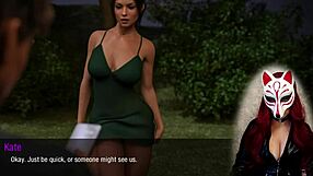 Bold Public Rough Sex with Brunette Babe Kate in Outdoor College Game