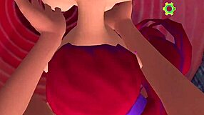 Hot animated fuck during sex game with big titties cutie in 3d cartoon porn.