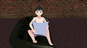 Leo anime girl strips in gravure