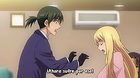 Nobunaga-Sensei No Osanazuma Sucking Big Tits In Hentai Anime