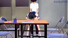 Mikoto Misaka, Kuroko Shirai, Kazari Uiharu, Toma Kamijo in wild railgun hentai sex