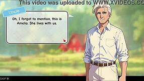 honeysun gameplay starts with a redhead flight attendant in cosplay costume