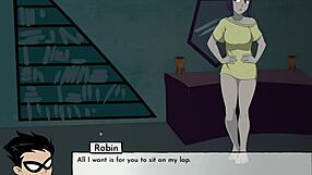 Teen Titans parody with suggestive anime action