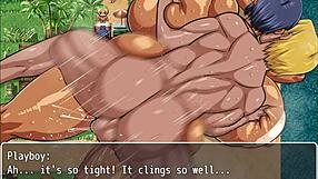 3D animated hentai game with rough anal and creampie