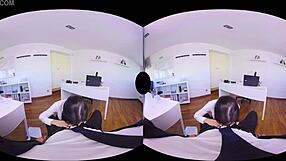 virtualrealporn secretary in 3d office scene