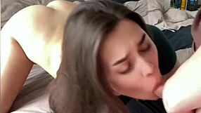 hot czech brunette sucks cock on camera in her first public video. she’s a natural!