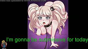 Junko Enoshima hentai porno uit Danganronpa game rule 34