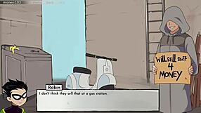 Teen Titans parody with suggestive anime action