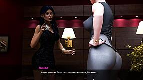Beautiful boobs and anal sex in a cartoon game
