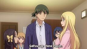 Nobunaga-Sensei No Osanazuma Sucking Big Tits In Hentai Anime