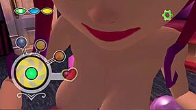 Hot animated fuck during sex game with big titties cutie in 3d cartoon porn.