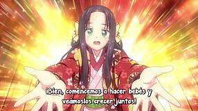 Nobunaga-Sensei No Osanazuma Sucking Big Tits In Hentai Anime