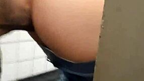 Naughtiness In Gym Bathroom Adrenaline High With Guys - Full Sheer!
