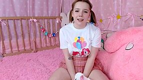 Step-daddy’s hot scene with a special girl with blonde hair and brown eyes