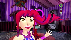 Hot animated fuck during sex game with big titties cutie in 3d cartoon porn.